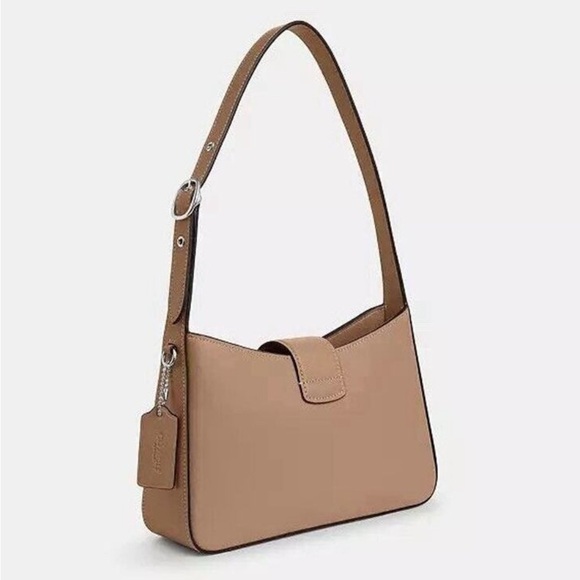 NEW- Coach Eliza Shoulder Bag- color Taupe - Picture 3 of 13